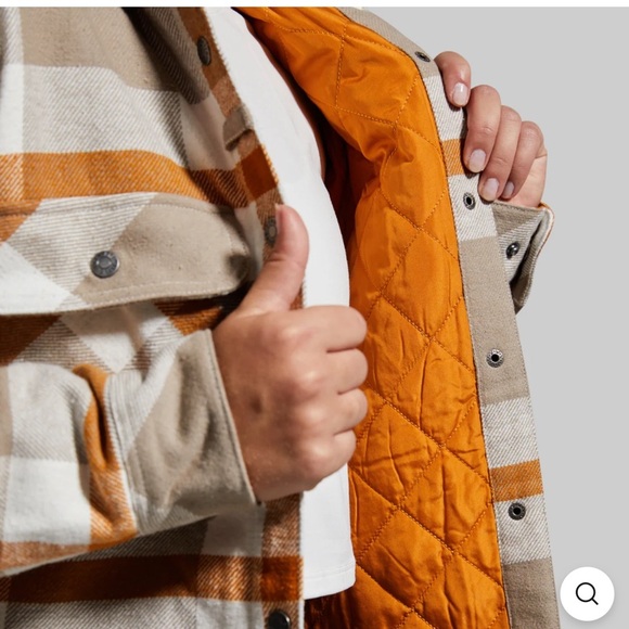 Born Primitive TimberQuilted  Jacket Orange and Tan - Picture 4 of 11